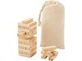 Jumble wooden toppling tower game