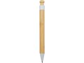 Rattan bamboo and recycled plastic ballpoint pen (black ink) 4