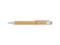 Rattan bamboo and recycled plastic ballpoint pen (black ink) 2