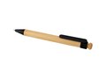 Rattan bamboo and recycled plastic ballpoint pen (black ink) 21