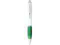 Nash ballpoint pen with white barrel and coloured grip 6