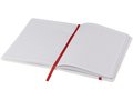 White A5 spectrum notebook with coloured strap 13