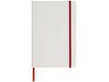 White A5 spectrum notebook with coloured strap 16