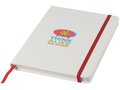 White A5 spectrum notebook with coloured strap 12