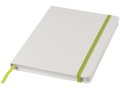 White A5 spectrum notebook with coloured strap 6