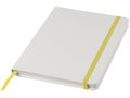 White A5 spectrum notebook with coloured strap 1