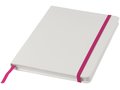 White A5 spectrum notebook with coloured strap 18