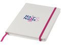 White A5 spectrum notebook with coloured strap 17