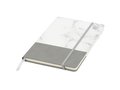 Two tone A5 marble notebook