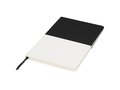 Two-tone A5 canvas notebook