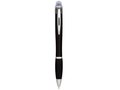 Nash coloured light up black barrel ballpoint pen