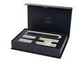 Parker IM achromatic ballpoint and rollerball pen set with gift box