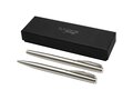 Didimis recycled stainless steel ballpoint and rollerball pen set