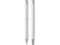Lucetto recycled aluminium ballpoint and rollerball pen gift set 3