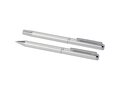 Lucetto recycled aluminium ballpoint and rollerball pen gift set 4