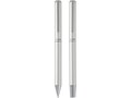 Lucetto recycled aluminium ballpoint and rollerball pen gift set 2