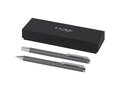 Lucetto recycled aluminium ballpoint and rollerball pen gift set 5
