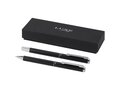 Lucetto recycled aluminium ballpoint and rollerball pen gift set