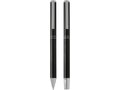 Lucetto recycled aluminium ballpoint and rollerball pen gift set 12
