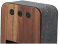 Enjoy exceptional sound of the Shae Fabric and Wood Bluetooth® Speaker 1
