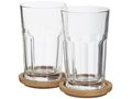 Linden 2-piece glass set with coaster 5