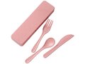 Bamberg bamboo fiber cutlery set 16