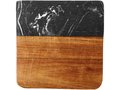 Harlow marble and wood coasters 2