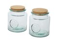 Aire 2-piece 1500 ml recycled glass container set