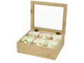 Ocre bamboo tea box