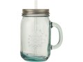 Juggo recycled glass mug with straw 3