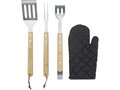 Gril 3-piece BBQ tools set and glove 2