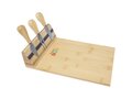 Mancheg bamboo magnetic cheese board and tools 1