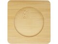 Manti 2-piece 250 ml double-wall glass cup with bamboo coaster 4
