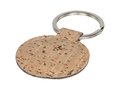 Cork-look rounded keychain