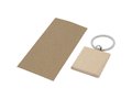 Gioia beech wood squared keychain 5