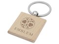 Gioia beech wood squared keychain 2