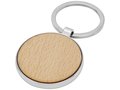 Moreno beech wood round keychain