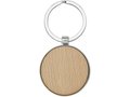 Moreno beech wood round keychain 4