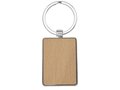 Mauro beech wood rectangular keychain 4