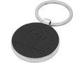 Paolo laserable PU leather round keychain 2