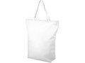 Privy zippered short handle non-woven tote bag