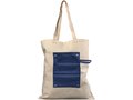 Snap 180 g/m² roll-up buttoned  cotton tote bag 5