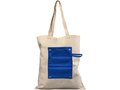 Snap 180 g/m² roll-up buttoned  cotton tote bag 8