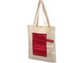 Snap 180 g/m² roll-up buttoned  cotton tote bag 10