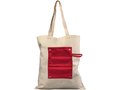Snap 180 g/m² roll-up buttoned  cotton tote bag 11