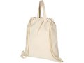 Pheebs 210 g/m² recycled cotton drawstring backpack 4
