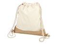 Delhi cotton jute drawstring backpack