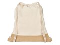 Delhi cotton jute drawstring backpack 3