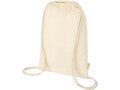 Orissa 100 g/m² GOTS organic cotton drawstring backpack 7