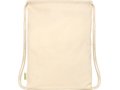 Orissa 100 g/m² GOTS organic cotton drawstring backpack 4